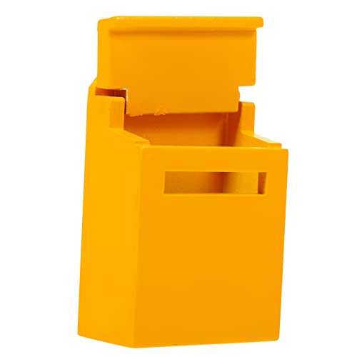 ibasenice Letterbox-Modell Briefkasten zur Wandmontage Puppenhaus-Briefkasten Figuren für handwerkskunst handystativ Briefkasten Mini-Briefkästen für hölzern Yellow von ibasenice