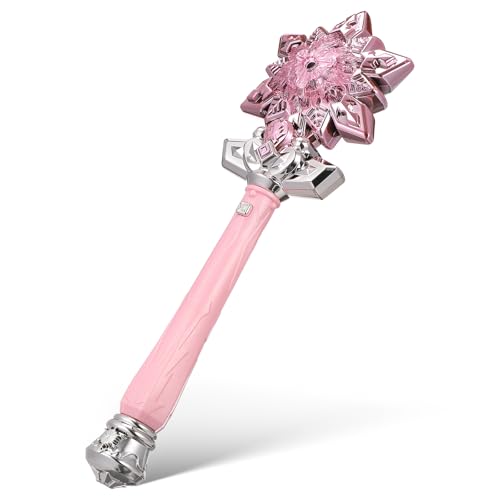 ibasenice Leuchtender Schneeflockenstab, Der Nebel Und Musik Sprüht, Prinzessinnen-partyspielzeug – 35 cm, Rosa, Bewegungsaktiviertes Cosplay-requisit für Kindergeburtstag, Halloween ibasenice Leuchtender Schneeflockenstab, Der Nebel Und Musik Sprüht, Prinzessinnen-partyspielzeug – 35 cm, Rosa, Bewegungsaktiviertes Cosplay-requisit für Kindergeburtstag, Halloween von ibasenice