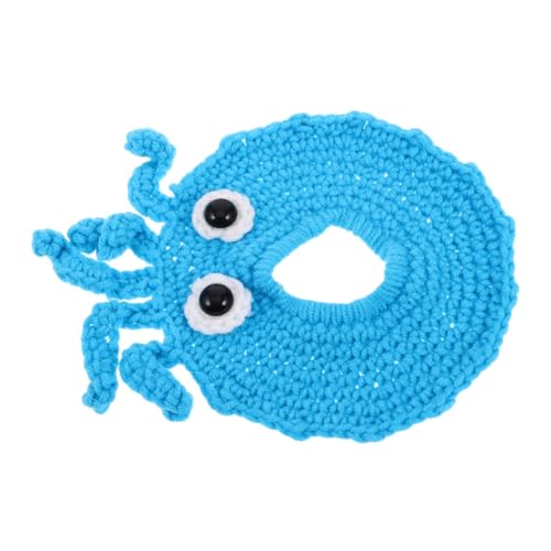 ibasenice Linsendekorring Kinderwagenspielzeug Hochstuhl Spielzeug Krippenzubehör Strickset Oktopus-plüschtier Posing-Requisite Fotografie-Requisiten -autositz-Spielzeug Garn Blue von ibasenice