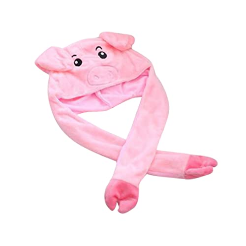 ibasenice Lustiger üsch Pig Hat Mit Beweglichen Ohren Für Und Erwachsene Cartoon Tier Hut Pink Perfekt Für Kostümpartys Fasching Und Karneval von ibasenice