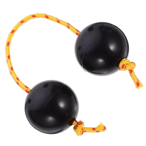 ibasenice Marakas Percussion-Musik-Eier Shaker-Eier Shaker-Musikinstrument Eierbecher Ei-Percussion-Instrumente Kleinkinderinstrumente Schlaginstrument-Eier Plastik Black von ibasenice