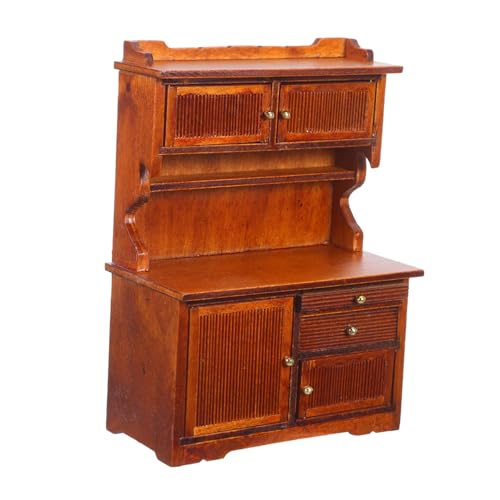 ibasenice Maßstab Doppel tür Bücherregal DIY Micro Landschaft Dekoration Stabiles Vintage Regal für Puppenhaus Zubehör ibasenice Maßstab Doppel tür Bücherregal DIY Micro Landschaft Dekoration Stabiles Vintage Regal für Puppenhaus Zubehör von ibasenice