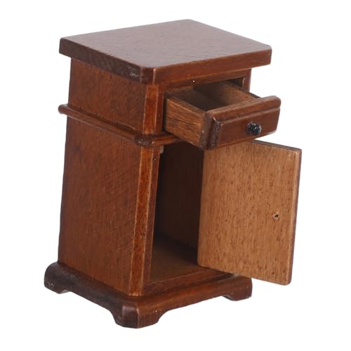 ibasenice Maßstab Holz Nachttisch Vintage Design Stabiles Sideboard als Schlafzimmer Beistelltisch für Puppenhaus Deko Vielseitiger Kleiner Schrank für Miniatur Zimmer Accessoires ibasenice Maßstab Holz Nachttisch Vintage Design Stabiles Sideboard als Schlafzimmer Beistelltisch für Puppenhaus Deko Vielseitiger Kleiner Schrank für Miniatur Zimmer Accessoires von ibasenice