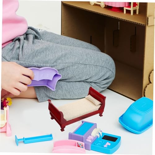 ibasenice Maßstab Vintage Stil Langlebig Leichtes Design für Puppenhaus Zubehör DIY Modellbau Schlafzimmer Dekoration ibasenice Maßstab Vintage Stil Langlebig Leichtes Design für Puppenhaus Zubehör DIY Modellbau Schlafzimmer Dekoration von ibasenice