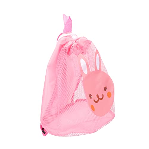 ibasenice Mesh-Aufbewahrungstasche Kinder Strandtasche Cartoon Mesh Tasche Sand Spielzeug Strand Wesentliche Organizer Kinder von ibasenice