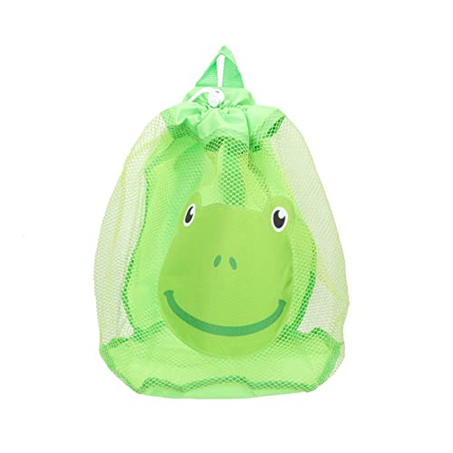 ibasenice Mesh-Aufbewahrungstasche Strand Schwimmbad Krabbe dartscheibe mitgebsel handtücher mesh Bag gefreih Kind kühli Toy Sand Mesh-Taschen Polyester Green von ibasenice