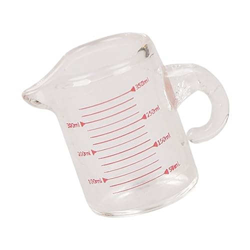 ibasenice Messbecher Miniaturschmuck Mini-Tasse Im Hausmaßstab Mini-Ornament Mini- Für Wissenschaftliche Experimente Zarte Mini- -Requisite Miniatur-schuppenbecher Transparent Glas von ibasenice