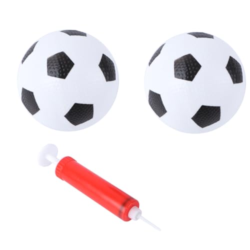 ibasenice Mini Fußball für Weiße Bälle mit Roter Handluftpumpe Pädagogisches Indoor Outdoor für Jungen Mädchen Training und Bewegung ibasenice Mini Fußball für Weiße Bälle mit Roter Handluftpumpe Pädagogisches Indoor Outdoor für Jungen Mädchen Training und Bewegung von ibasenice