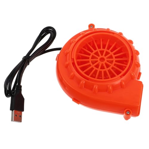 ibasenice Mini Blow Fan Aufblasbare Kostüm Luftpumpe Tragbarer USB für Dinosaurier Halloween Cosplay Orange von ibasenice