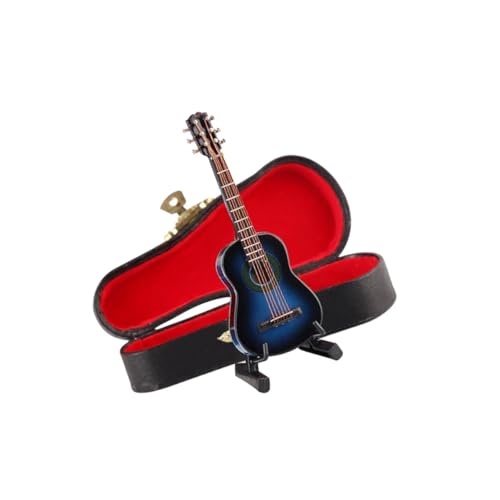 ibasenice Mini-Gitarre musikinstrumente Storage Boxes aubewahrungsbox für playmobilhauser stauboxen Jakobsweg Miniatur Gitarre gitarrenhandwerk Dekoration Hölzern von ibasenice