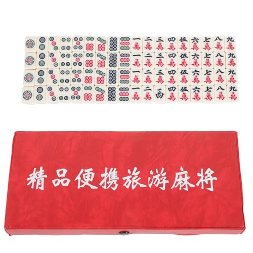 ibasenice Mini Mahjong Set Tragbares Reise Spielset Leichtes Kompaktes Mahjong Kit mit Robusten Fliesen und Zubehör für Partys Zuhause ibasenice Mini Mahjong Set Tragbares Reise Spielset Leichtes Kompaktes Mahjong Kit mit Robusten Fliesen und Zubehör für Partys Zuhause von ibasenice