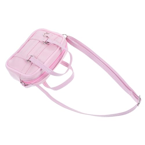 ibasenice Handtasche Miniatur-puppentaschenmodelle Mini Puppenhandtasche Puppenaccessoire Pink Hochwertige Miniatur Einkaufstasche Für Puppenhaus Ideal Für Rollenspiele Und Kreative Spielstunden von ibasenice