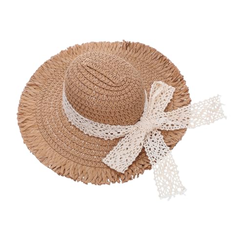 ibasenice Mini Strohhut mit Zarter Spitzenborte Kleiner Handgefertigter Strohhut für Puppen und Haustiere Vielseitiges Accessoire für DIY Bastelprojekte und Partydekoration ibasenice Mini Strohhut mit Zarter Spitzenborte Kleiner Handgefertigter Strohhut für Puppen und Haustiere Vielseitiges Accessoire für DIY Bastelprojekte und Partydekoration von ibasenice