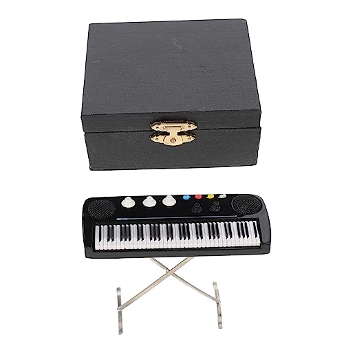 ibasenice Mini-Tastatur Miniatur-Keyboard Miniaturklavier Mit Tastatur Kinderspielzeug Mini-Musikinstrument Elektronisches Mini-orgelmodell Elektronische Orgelverzierung Holz von ibasenice