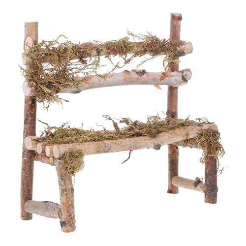 ibasenice Mini-holzstuhl-Ornamente Kleine Puppen Mini-Stuhl Puppenhaus Altmodisches Spielzeughaus Puppenhaus Mit Tisch Und Stuhl Zubehörpuppen Puppenhauspuppen Mini Möbel Armlehnen Für Möbel von ibasenice