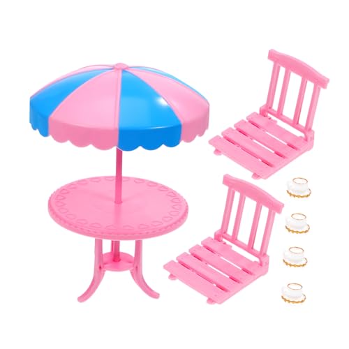 ibasenice Miniatur Möbel mit Tisch Stühlen und Goldgeränderten Kaffeetassen Realistische Puppenhaus Deko für Miniatur Landschaft und Puppenstuben Zubehör Wiederverwendbar ibasenice Miniatur Möbel mit Tisch Stühlen und Goldgeränderten Kaffeetassen Realistische Puppenhaus Deko für Miniatur Landschaft und Puppenstuben Zubehör Wiederverwendbar von ibasenice