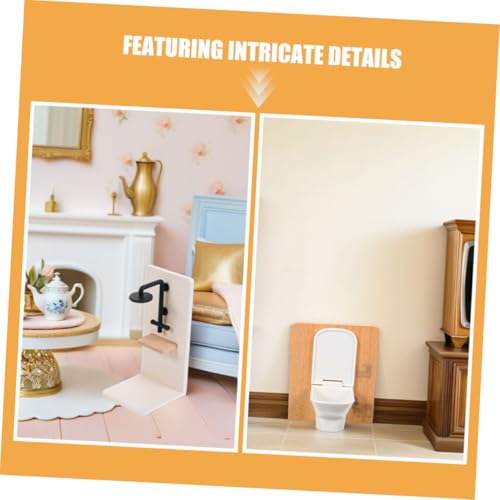 ibasenice Miniatur Puppenhaus Badezimmer Möbel Mini Toilette Amp Duschkabine Realistische Puppenhaus Badezimmer Ausstattung Sicher und Stabil ibasenice Miniatur Puppenhaus Badezimmer Möbel Mini Toilette Amp Duschkabine Realistische Puppenhaus Badezimmer Ausstattung Sicher und Stabil von ibasenice