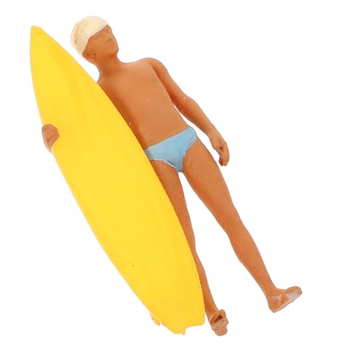 ibasenice Miniatur-surfmodell Sportstatue-skulptur Surfende Actionfiguren Miniaturmenschen Winzige Menschenfiguren Bücherregaldekorationen Surfer-Junge-Figur Mini-Leute Harz von ibasenice