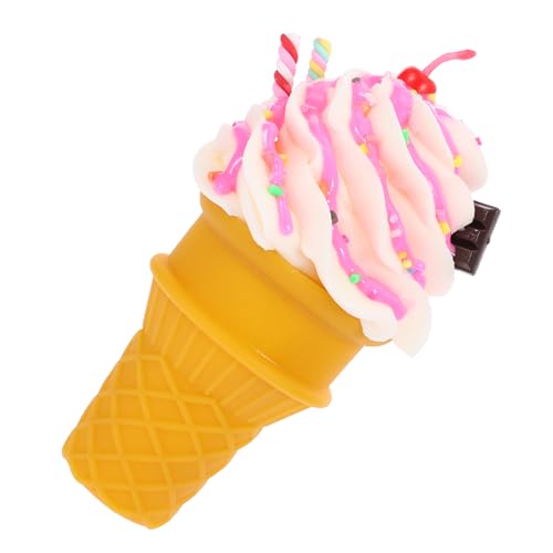 ibasenice Modell Einer Eistüte Eiscreme Modell Kreatives Spielzeug Eiswaffel Deko Eisvitrinen-Requisite gefälschte Dessert-Requisiten Displayzubehör für Dessertläden gefälschte Eiswaffel PVC von ibasenice