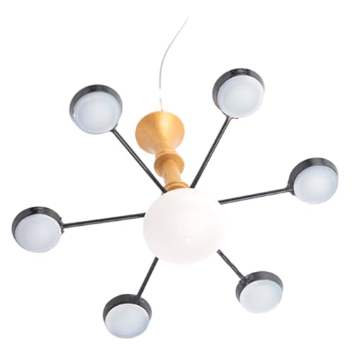 ibasenice Modell Kronleuchter nachtlicht Leuchten Decke Sonnenuntergangslampe Home Decor wohnungseinrichtung pendelleuchte Tiny House Kronleuchterlampe kleine Hauslampe Metall von ibasenice