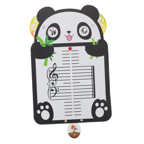 ibasenice Musik-lesetafel für Anfänger mit Panda-Design Tragbares Fünfzeiliges Notationsboard für Musikunterricht Rhythmus Notenerkennungskarte für Klavierpraxis und Musikbildungs-flashcards ibasenice Musik-lesetafel für Anfänger mit Panda-Design Tragbares Fünfzeiliges Notationsboard für Musikunterricht Rhythmus Notenerkennungskarte für Klavierpraxis und Musikbildungs-flashcards von ibasenice