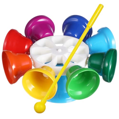 ibasenice Kinder Musikinstrument 8-Töne Rotierende Glocke Musikinstrumentspielzeug für Kinder Pädagogisches Spielzeug für Frühen Musikunterricht ibasenice Kinder Musikinstrument 8-Töne Rotierende Glocke Musikinstrumentspielzeug für Kinder Pädagogisches Spielzeug für Frühen Musikunterricht von ibasenice