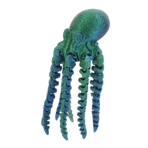 ibasenice Oktopus-Spielzeug Oktopus-Statue Oktopus- Zappeln Tiere Oktopus-schreibtischdekoration Oktopus-skulptur Oktopus-Modell Oktopus Wohnkultur Oktopus-actionfigur Green Plastik von ibasenice