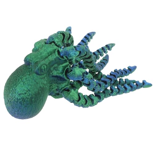 ibasenice Oktopus-Spielzeug Oktopus Wohnkultur Zappeln Tiere Oktopus-Modell Oktopus-skulptur Oktopus-Statue Oktopus- Oktopus-actionfigur Oktopus-schreibtischdekoration Green Plastik von ibasenice