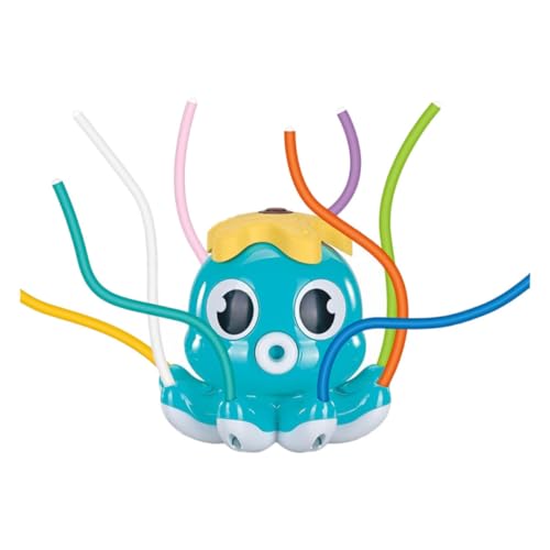 ibasenice Oktopus bestreuen interaktives Outdoor Aqua babybrause Bath Toy Badespielzeug für Kleinkinder Drehbarer Sprinkler für Kleinkinder Plastik Blue von ibasenice