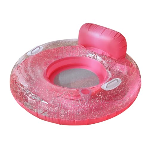 ibasenice Pailletten-Wasser-Lounge-Stuhl Luft Aufblasbare Möbel Zelt Schwimmbad Kissen Schwimmbecken Floß Aufblasbarer Stuhl Solarium Poolstühle Poolschwimmer Kleine Couch Rosa PVC von ibasenice