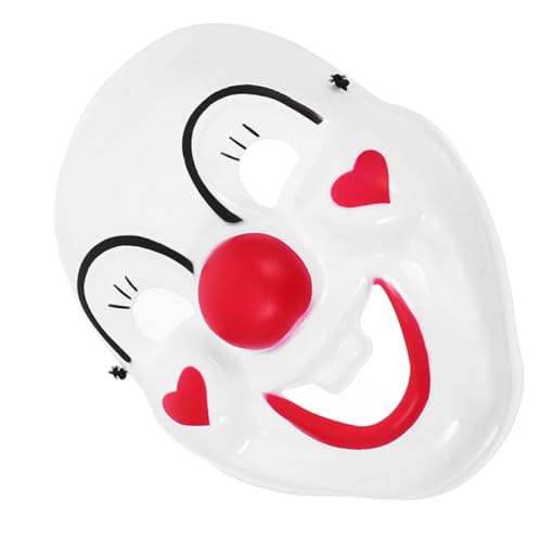 ibasenice Party-clown-maske Mini So Tun Halloweenkostüm Pvc-maske Abschlussball Maske Make-up-maske Retro-maske Halloween-maske Cosplay-maske Nasenmaske Gruselige Maske Zubehör Maske Plastik von ibasenice