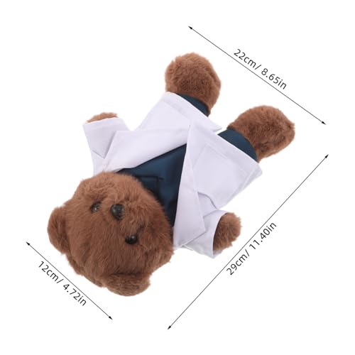 ibasenice Plüsch Arztbär mit Weißem Kittel Kuscheltier Arztpuppe für Medizinstudenten Geburtstagsgeschenk Pflege Krankenpflegeschüler Kleines Leichtes Kuscheltier für Klinik und Schule ibasenice Plüsch Arztbär mit Weißem Kittel Kuscheltier Arztpuppe für Medizinstudenten Geburtstagsgeschenk Pflege Krankenpflegeschüler Kleines Leichtes Kuscheltier für Klinik und Schule von ibasenice