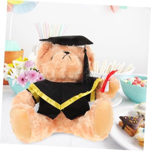 ibasenice Plüsch Doktorbär mit Doktorhut und Talar Kuscheltier Abschlussgeschenk für Absolventen Kindergarten Hochschule Festliches Stofftier ibasenice Plüsch Doktorbär mit Doktorhut und Talar Kuscheltier Abschlussgeschenk für Absolventen Kindergarten Hochschule Festliches Stofftier von ibasenice
