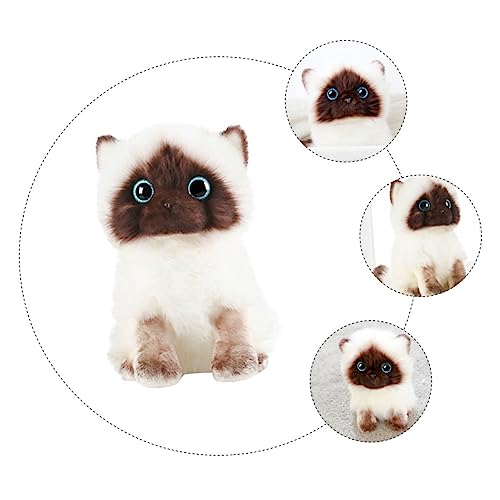 ibasenice Plüsch Siamkatzenpuppe Niedliches Weiches Kuscheltier für Lustiges Stofftier Geschenk für Katzenliebhaber Dekoratives Kinderkissen Langlebig und Realistisch Gestaltet ibasenice Plüsch Siamkatzenpuppe Niedliches Weiches Kuscheltier für Lustiges Stofftier Geschenk für Katzenliebhaber Dekoratives Kinderkissen Langlebig und Realistisch Gestaltet von ibasenice