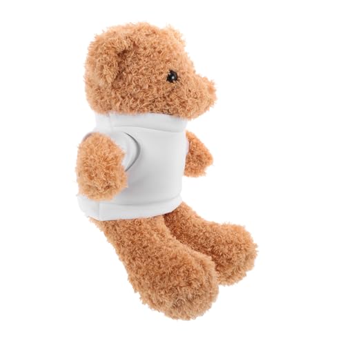 ibasenice Plüschbär DIY zum Bedrucken mit Weißem T Shirt Weicher Kuschelteddy für Shower Geburtstag und Kleines Stofftier zum Selbstgestalten für Erwachsene ibasenice Plüschbär DIY zum Bedrucken mit Weißem T Shirt Weicher Kuschelteddy für Shower Geburtstag und Kleines Stofftier zum Selbstgestalten für Erwachsene von ibasenice