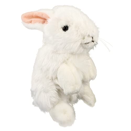 ibasenice Plüschhase Kinder Kuscheltier Hasen Kuscheltier Soft Toy ostegeschenke pucktuch Osterhasen-Plüsch Mädchen Babykorb Kinder Plüschpuppe Kaninchenpuppe PP Baumwolle Weiß von ibasenice