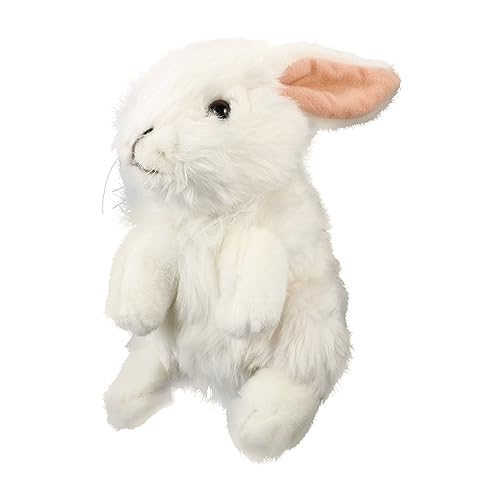 ibasenice Plüschhase Kinder Kuscheltier Hasen Kuscheltier Stuffed Soft Toys plushbit Mädchenpuppen Kaninchen umarmt Kissen ausgestopftes Puppenspielzeug gefüllte Hasenpuppe PP Baumwolle Weiß von ibasenice