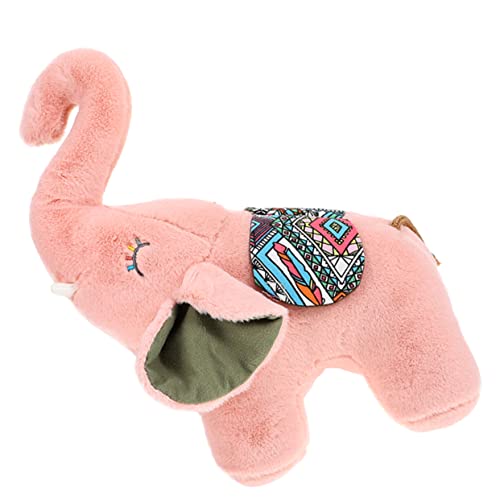 ibasenice Plüschpuppe für den einzug für Kindergeburtstag Toy Plüschtier Zeichentricktiere Gefüllter Elefant Plüsch groß PP Baumwolle Rosa von ibasenice