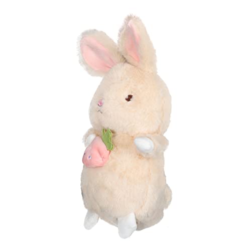 ibasenice Plüschtier kinderzimmerdeko Room Decoration Cute Decor Sammlerstück wohnzimmerdeko Osterhase aus Stroh kleines Osterdeko Plüsch-Hasen-Ornament PP Baumwolle Brown von ibasenice