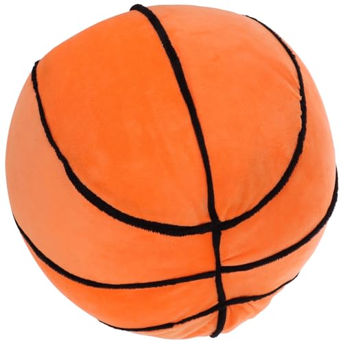 ibasenice Plüschtiere Basketball Schlafzimmer-basketballkorb Mit Ball Basketball-plüsch Kinderbasketballkissen Sport-plüsch-Basketball Qualle Weiches Basketballspielzeug Federnd Pp Baumwolle von ibasenice