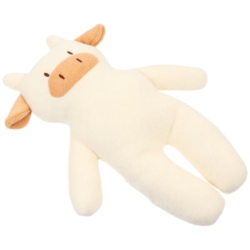 ibasenice Puppe kinderzimmerdeko süßes Kuscheltier Chaps kucheltier Stuffed Soft Toys Mädchen Viehspielzeug Plüsch entzückendes Kuhspielzeug Kuh PP Baumwolle Weiß von ibasenice