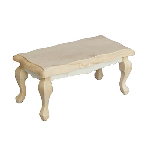 ibasenice Puppenhaus Couchtisch Puppenmöbelmodelle Mini Puppenhausmöbel Esstisch Esszimmertisch Ornamente Für Teetischmodell Mini Teetischfiguren Aus Holz von ibasenice