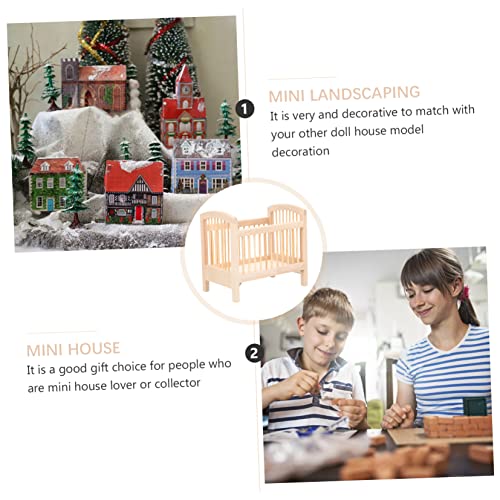 ibasenice Puppenhaus Möbel Deko für Kinderzimmer Kleines Realistisches Puppenbett Ornament für Puppenzubehör und Sammler ibasenice Puppenhaus Möbel Deko für Kinderzimmer Kleines Realistisches Puppenbett Ornament für Puppenzubehör und Sammler von ibasenice