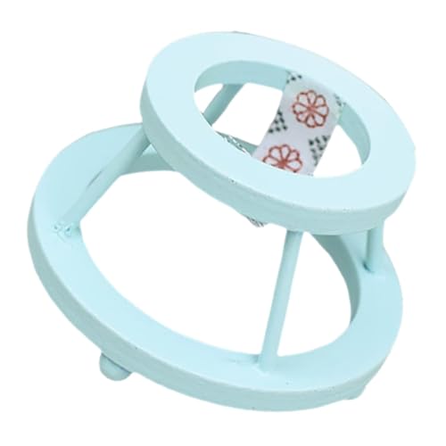 ibasenice Puppenhaus babyzimmer holzmöbel Holzmodell holzspielzeug kinderkrippe Zubehör für Puppenstubenmöbel Puppenwagen kleines Hauszubehör Miniatur-Puppenstubenmöbel MDF Sky-Blue von ibasenice