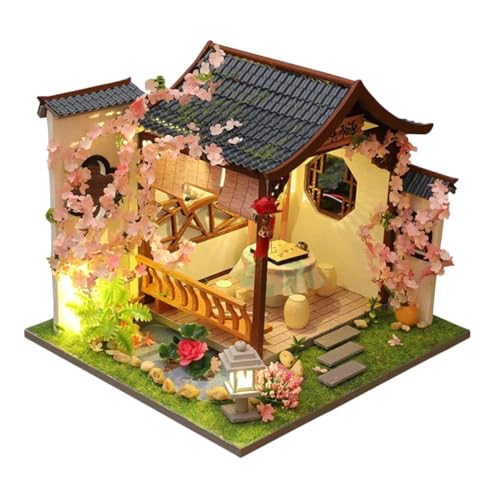 ibasenice Puppenhausmodell Die Hausdekoration Dekoratives Mini Verschleißfest DIY Desktop Kit Desktop DIY Miniatur Kit Dekoratives DIY Kunststoff von ibasenice