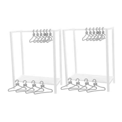ibasenice Puppenkleiderständer Mit Kleiderbügeln Wäscheständer Puppenhaus-zubehör Für Aufbewahrung Und Präsentation Von Puppenkleidung ibasenice Puppenkleiderständer Mit Kleiderbügeln Wäscheständer Puppenhaus-zubehör Für Aufbewahrung Und Präsentation Von Puppenkleidung von ibasenice