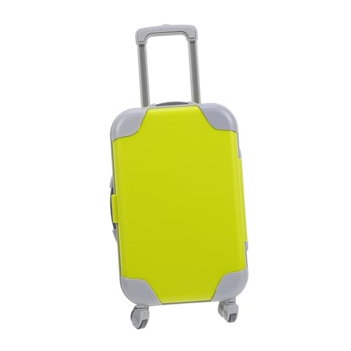 ibasenice Puppenkoffer Puppenkleidung Mini-hauskoffer Puppenwagen Gepäck Puppen Für Puppenhaus Winziges Tasche Mini- - Miniatur Puppenhausmöbel Puppenauto Yellow Abs von ibasenice