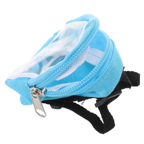 ibasenice Puppenrucksack Vitrine Für Figuren Puppenschulrucksack Mini-Rucksack- Schulranzen in Puppengröße Puppenschultasche Transparente Figuren-präsentationstasche PVC Sky-Blue von ibasenice