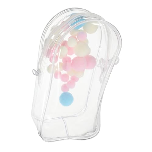 ibasenice Puppentasche Tragbare Figurentasche Aufbewahrungstasche Zum Sammeln Beutel Mit Sammelfiguren Einzelnes Reißverschlussetui Mini-Puppen-hängetasche Tragbare Tasche Transparent PVC von ibasenice