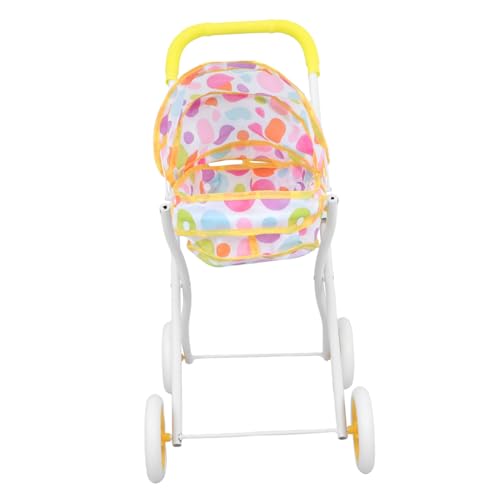 ibasenice Puppenwagen Kinderwagen für Puppen Babypuppe mit Kinderwagen für Kinderwagen Kinderwagenspielzeug zum Schieben Kinderwagen Rollenspielspielzeug Polyester von ibasenice